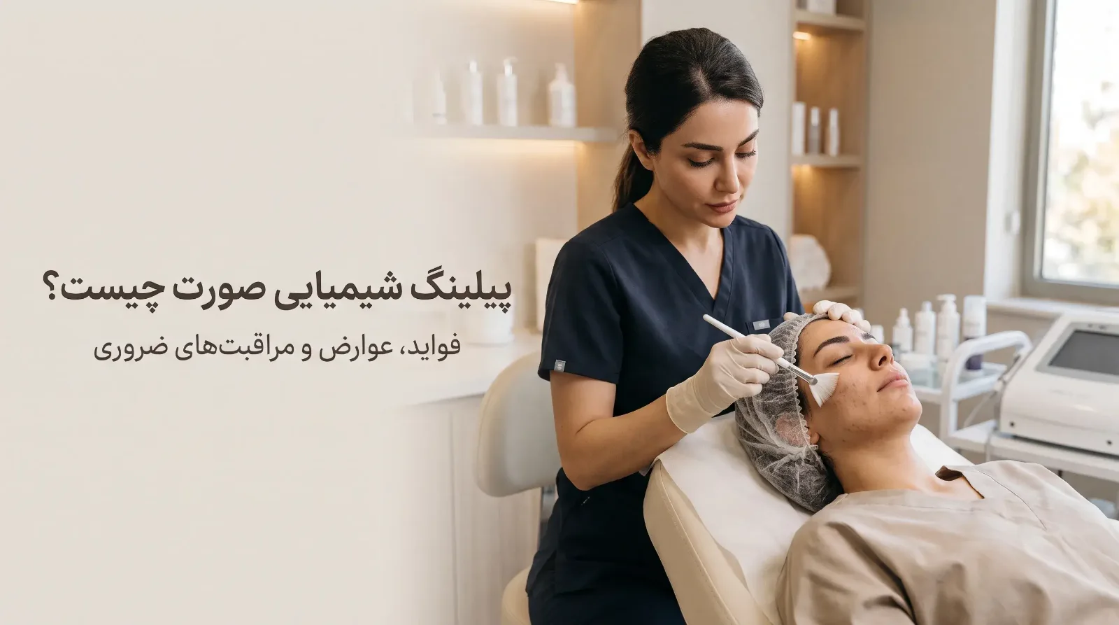 پیلینگ شیمیایی برای لک و جای جوش: انواع پیل و دوره‌ی نقاهت
