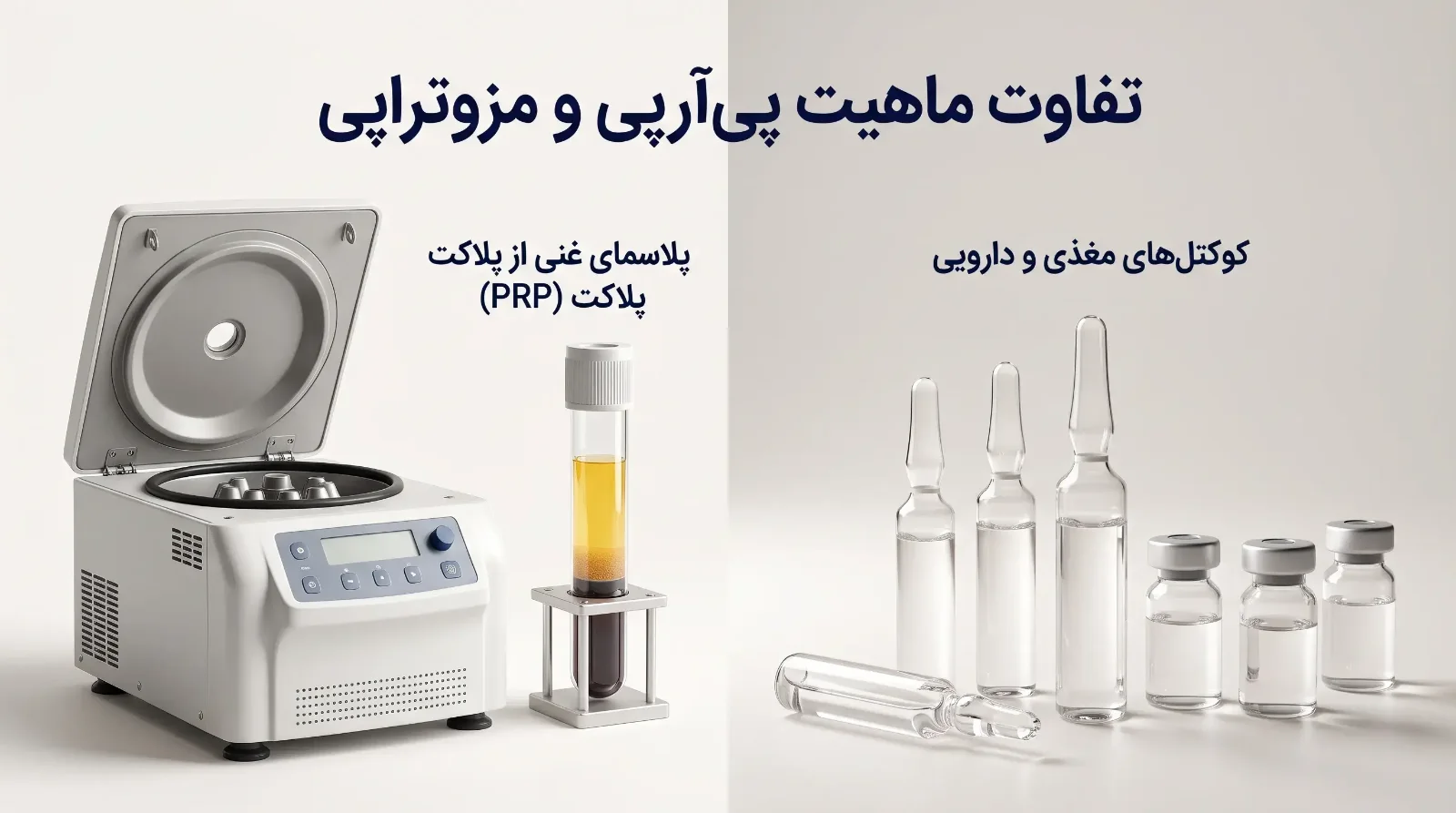 تفاوت ماهیت پیآرپی و مزوتراپی