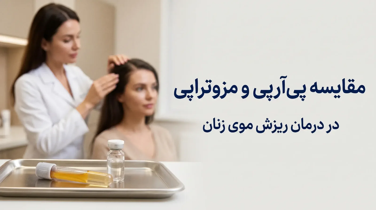 درمان ریزش مو زنان: کی مزوتراپی و کی پی آر پی؟